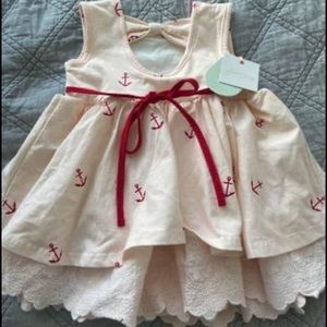 NEW!! Sweet Honey Anchor Dress-size 3T